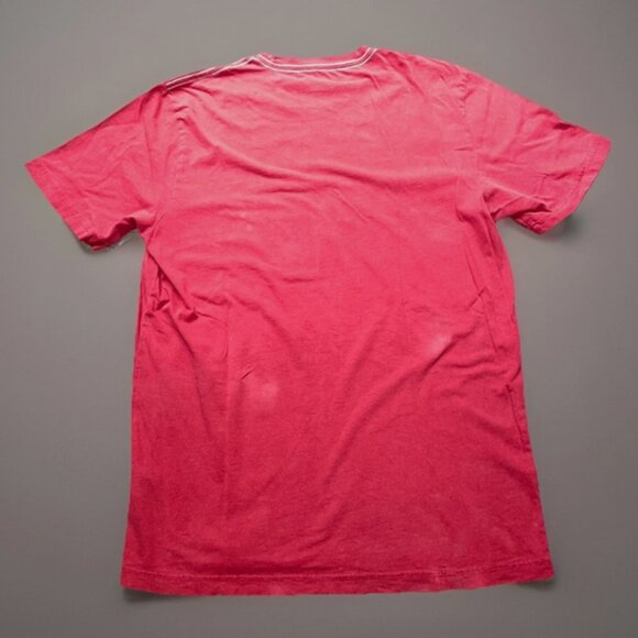 Lucky Brand Graphic T Shirt Roadhouse Tavern Last Chance Small Red Let it Ride - Picture 2 of 3